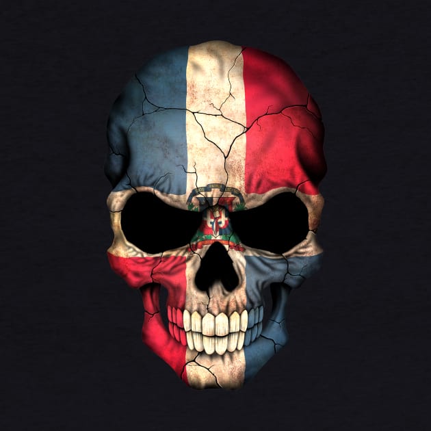 Dominican Flag Skull by jeffbartels